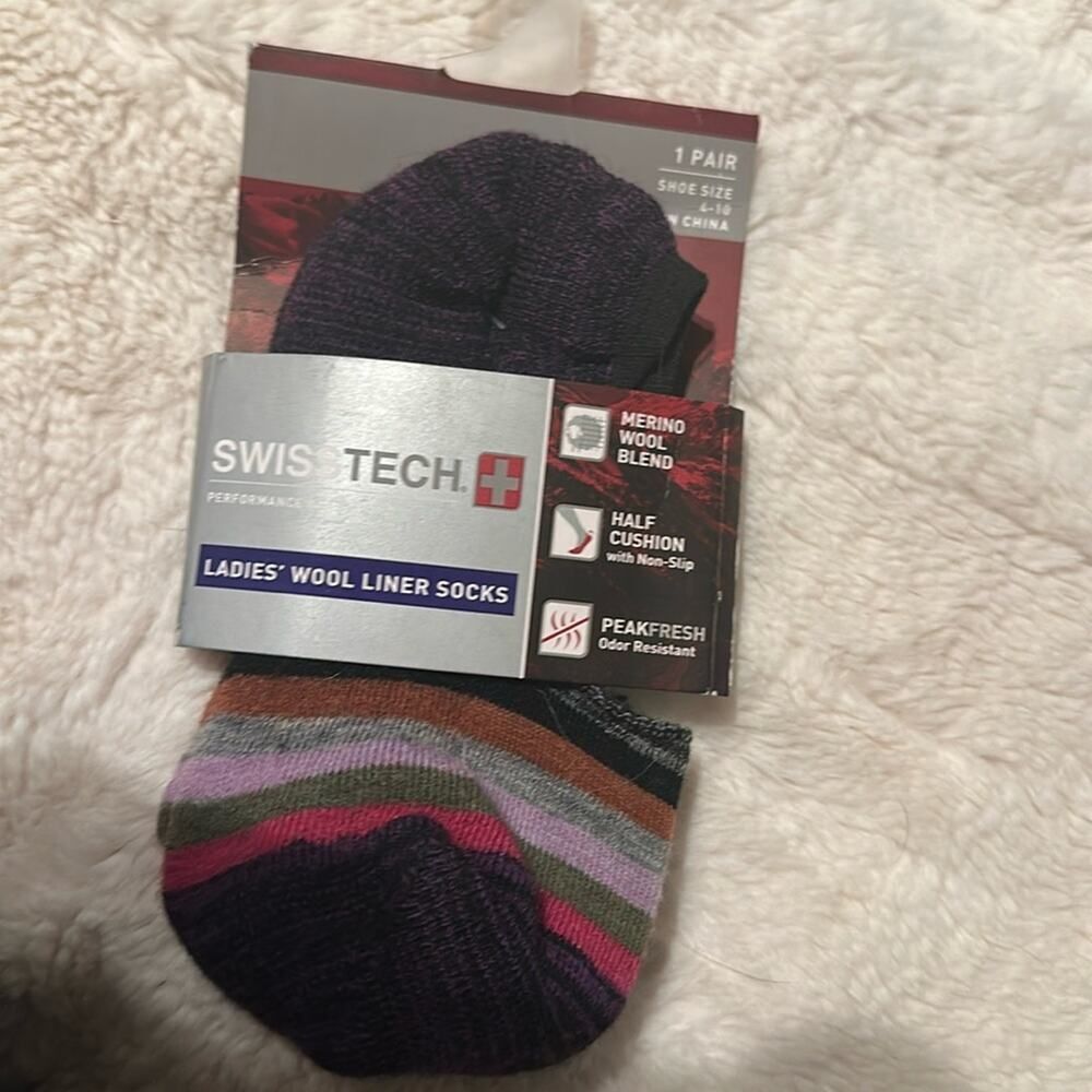 Swiss Tech wool liner socks